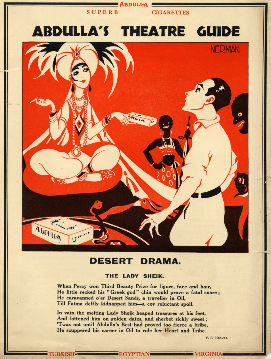 Abdullah Sigaralar, 1928 by Nerman