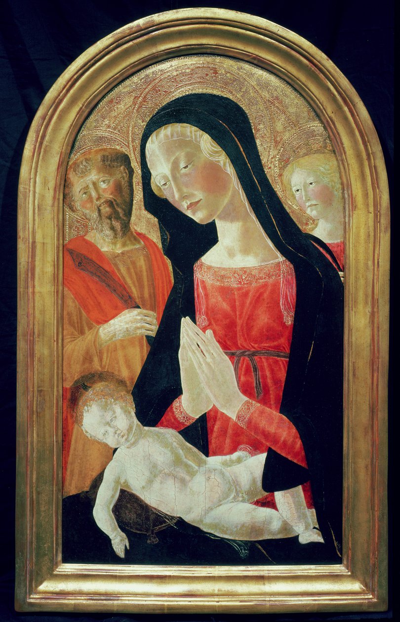 Madonna ve Çocuk (panelde öfke) by Neroccio di Landi