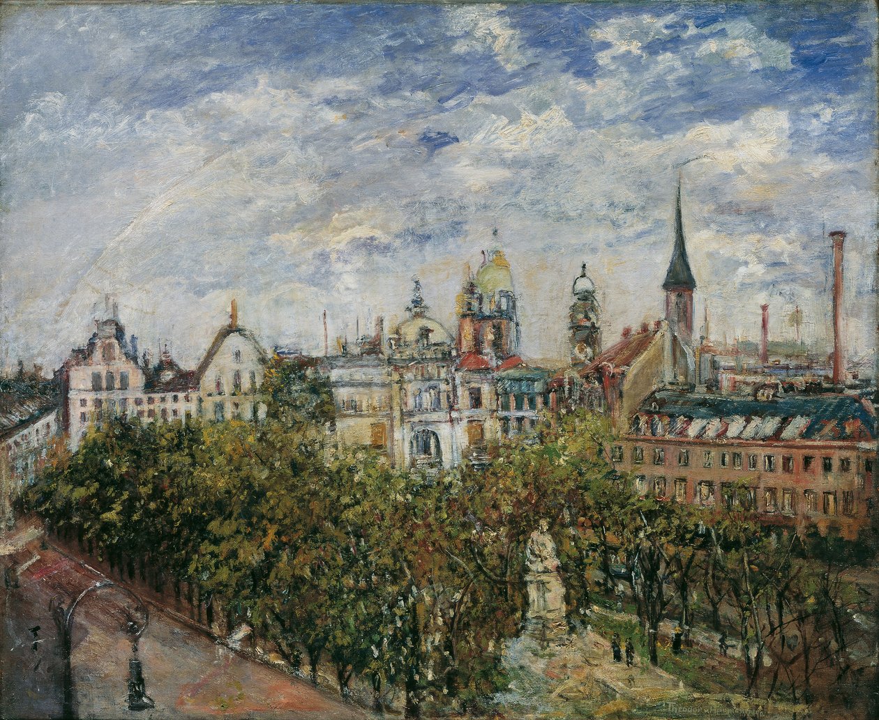 Prag manzarası by Leopold Blonder