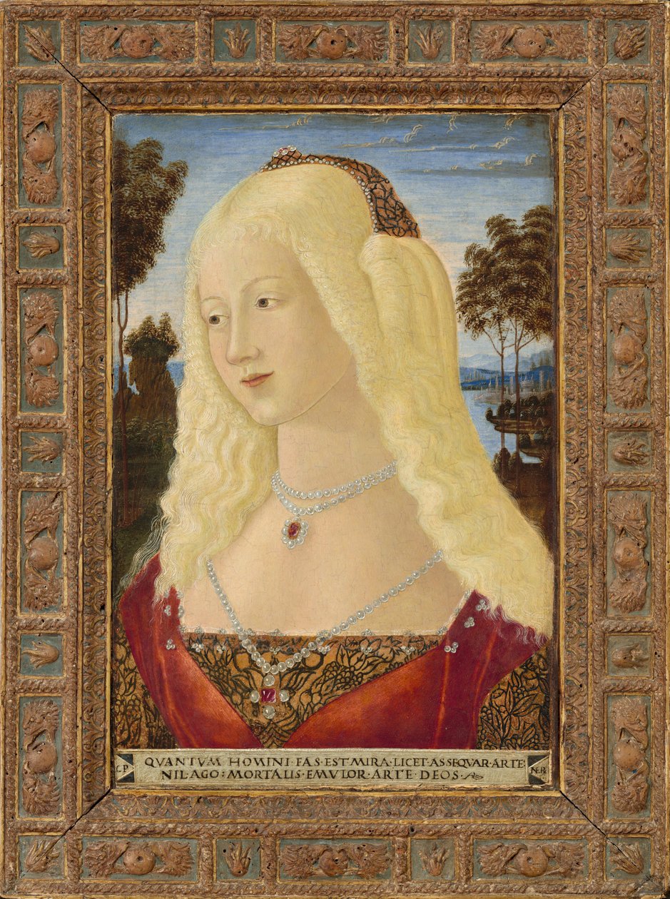 Bir Hanımefendinin Portresi, c. 1485. by Neroccio de Landi