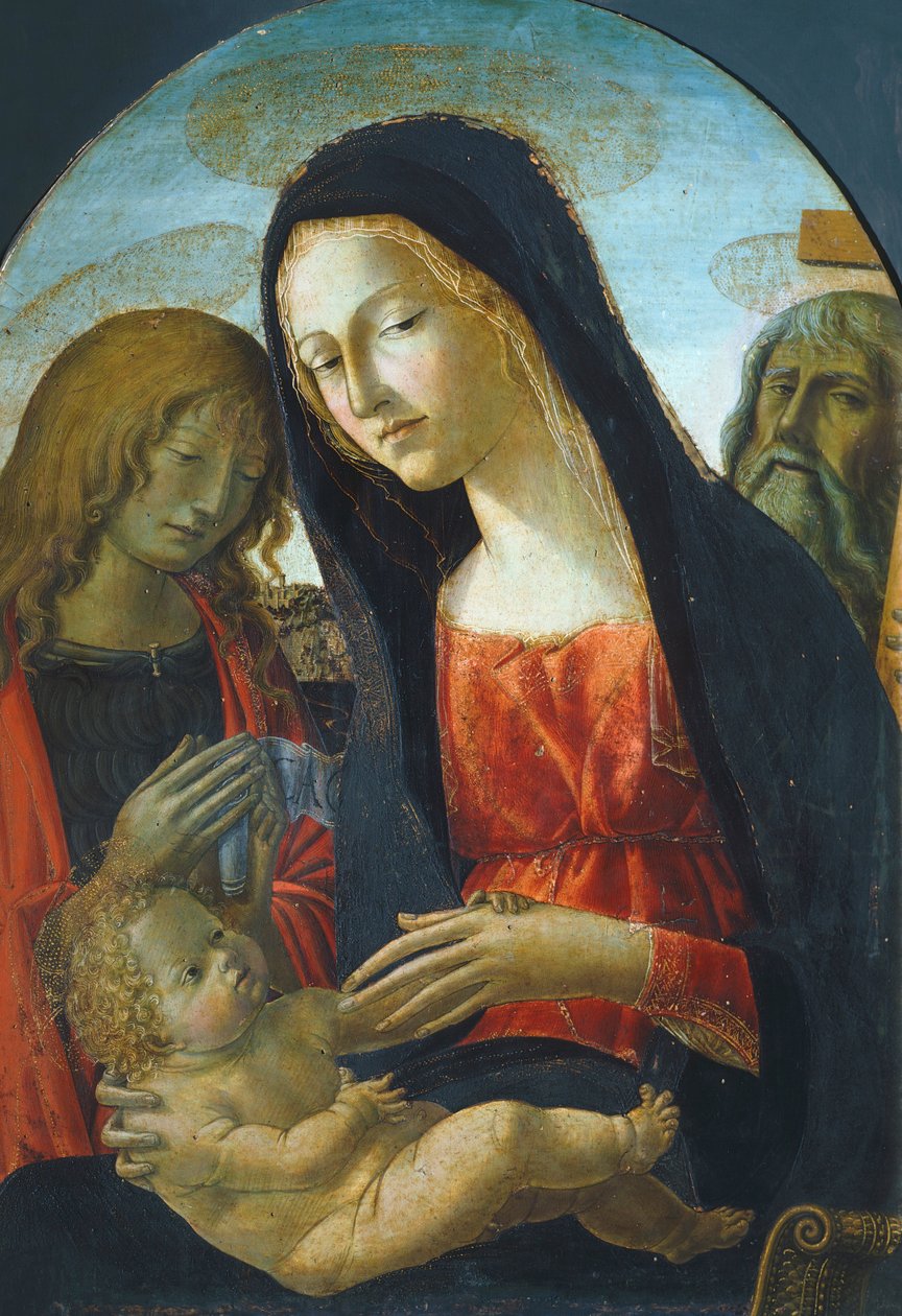 Çocuklu Madonna, Neroccio de' Landi (1447-1500) by Neroccio di (1447 1500) Landi