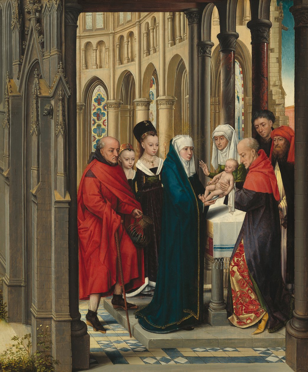 Tapınaktaki Sunum by Netherlandish Master of the Prado