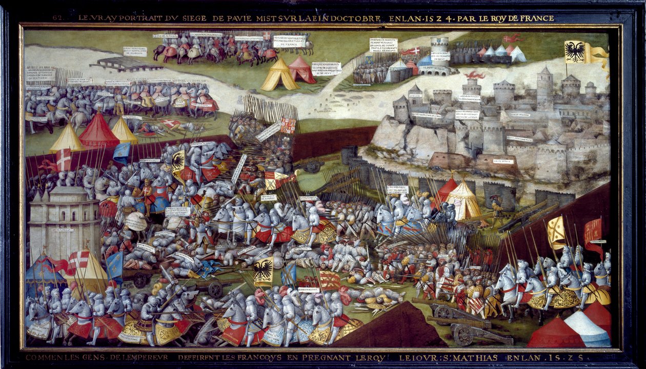 Pavia Kuşatması ve Savaşı, 1525 - 1528 by Netherlandish School