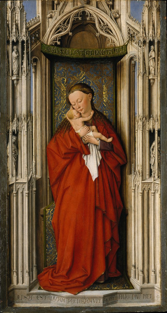 Bir Nişte Bakire ve Çocuk, c.1500 by Netherlandish School