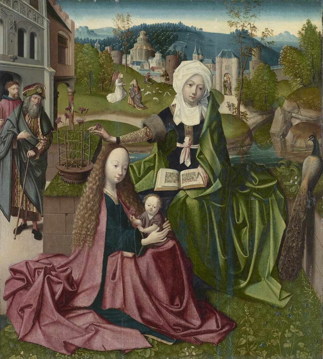 Aziz Anne ile Bakire ve Çocuk, c.1495 by Netherlandish School