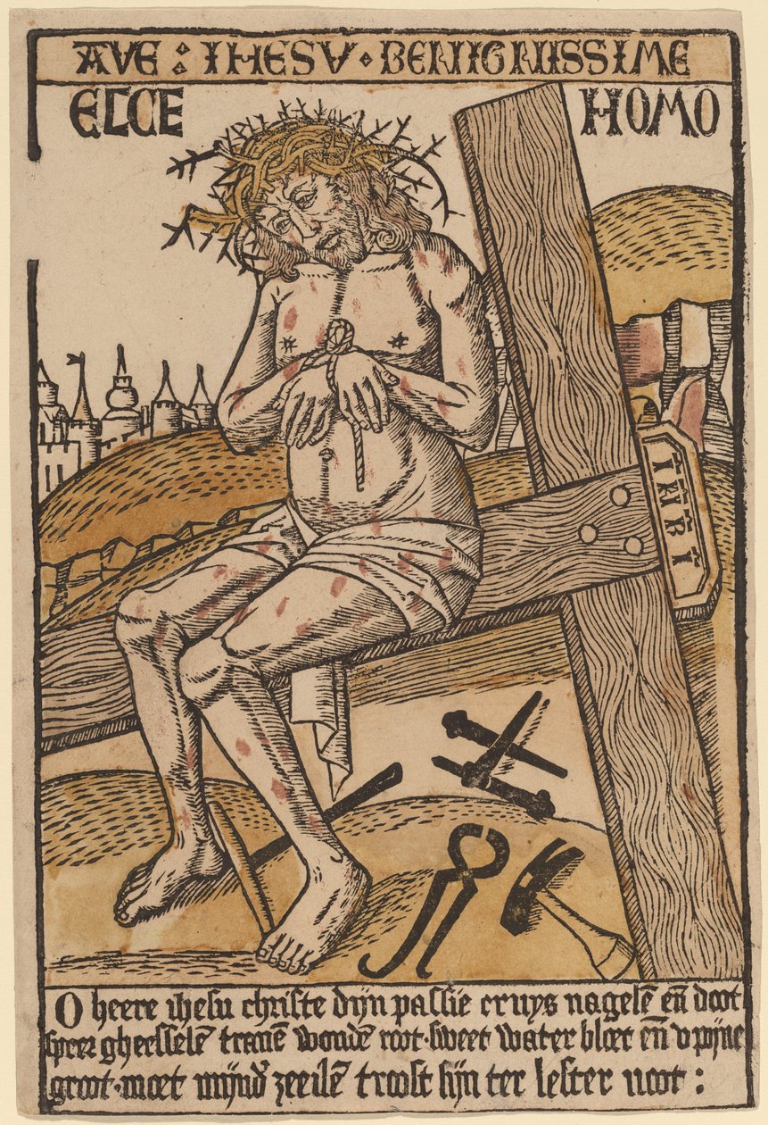Hüzünlerin Adamı Olarak İsa by Netherlandish 15th Century