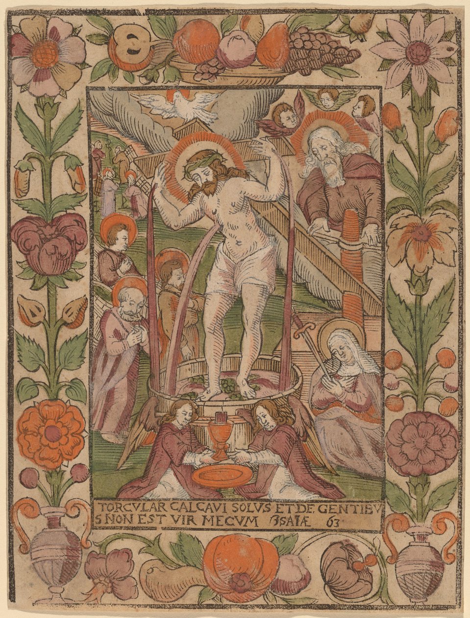 Şarap Basında İsa by Netherlandish 16th Century