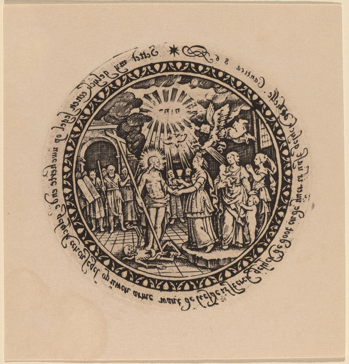 Peygamberler ve Azizler ile Muzaffer Mesih by Netherlandish 16th Century