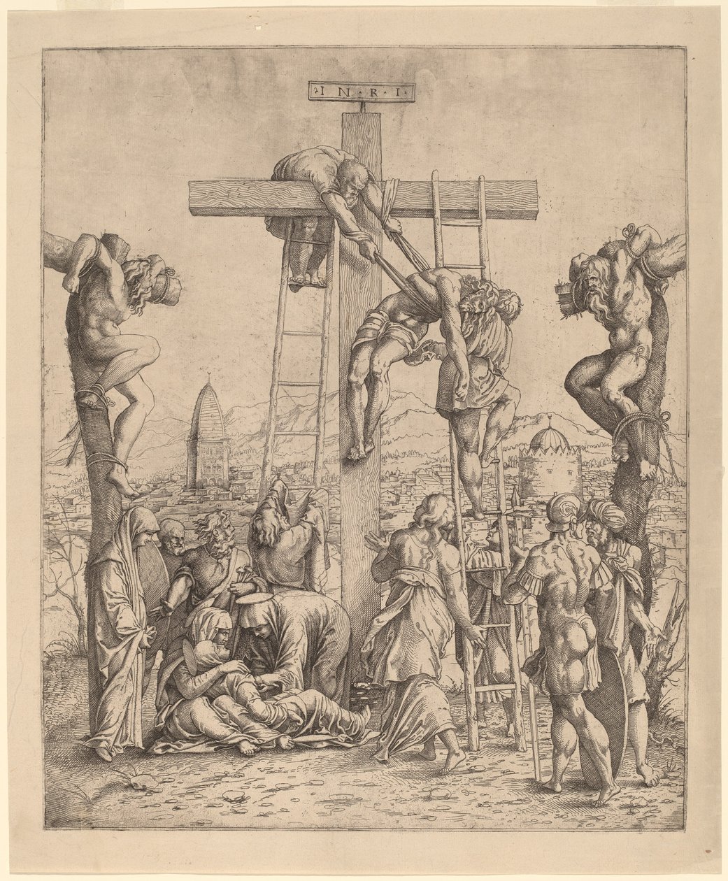 Haçtan İniş by Netherlandish 16th Century after Andrea Mantegna