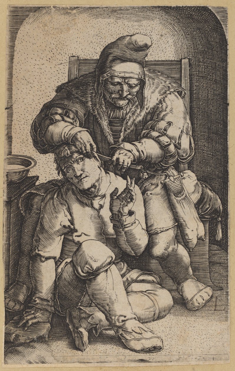 Cerrah [ters kopya] by Netherlandish 16th Century, after Lucas van Leyden