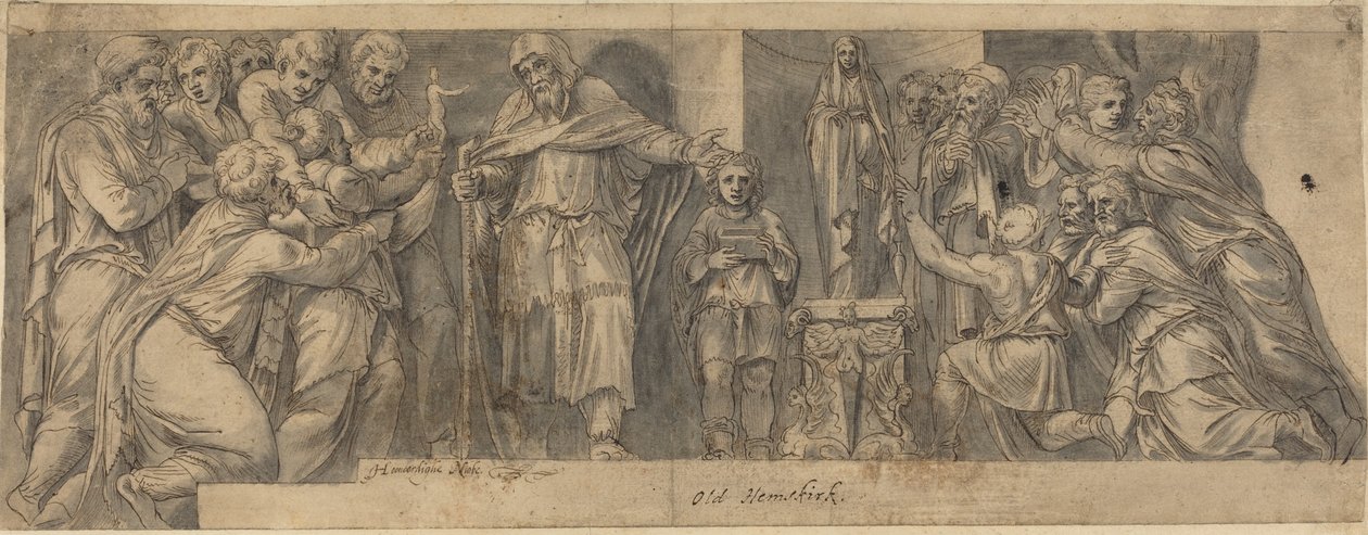 Antik Tarihten Sahne by Netherlandish 16th Century after Polidoro da Caravaggio