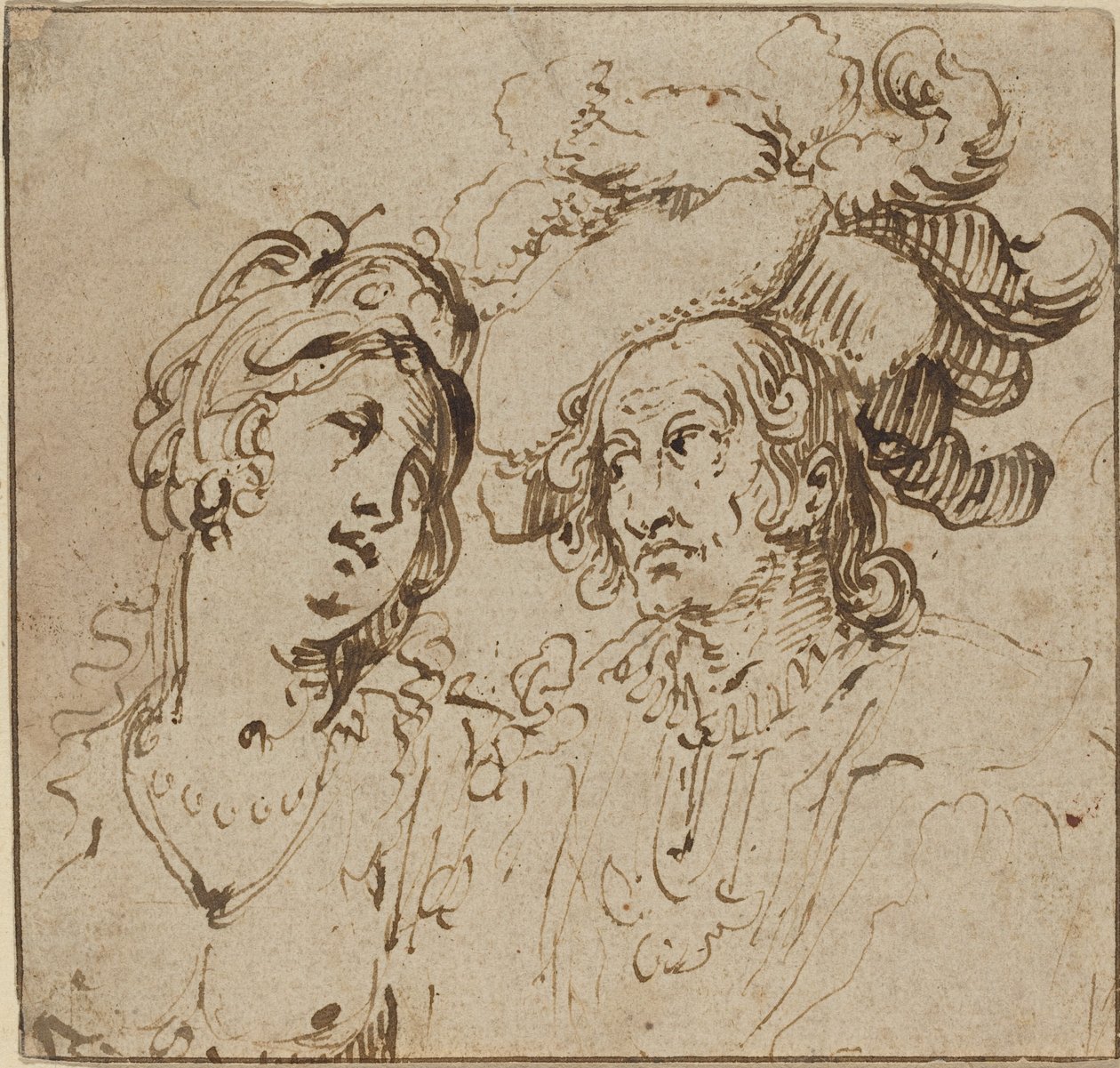 Bir Fahişe ile Cavalier by Netherlandish 17th Century