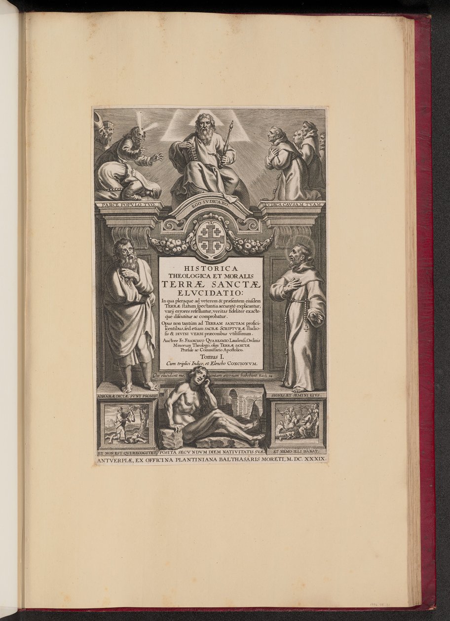 Francis Aguilonius, Kutsal Toprakların Tarihsel Teolojik ve Ahlaki Tarihi için Başlık Sayfası by Netherlandish 17th Century after Sir Peter Paul Rubens