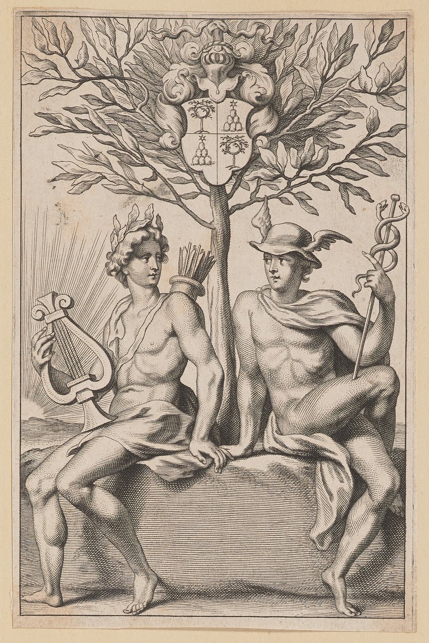 Philomathus Muse Juveniles için Başlık Sayfası by Netherlandish 17th Century after Sir Peter Paul Rubens