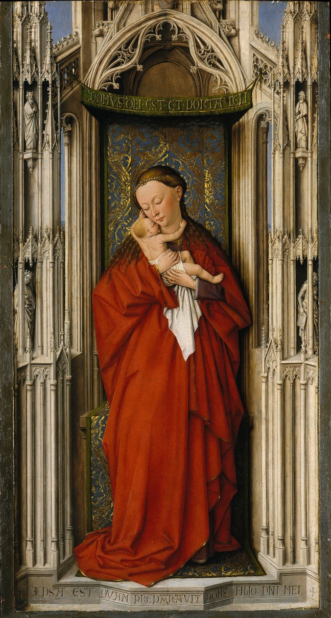 Bir Nişte Bakire ve Çocuk, ca. 1500. by Netherlandish Painter