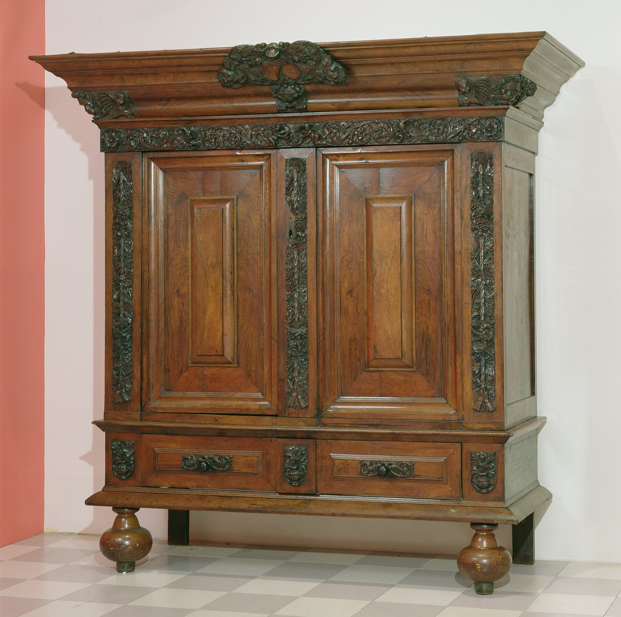 Kaş, c.1675-1700 (ceviz ve meşe) by Netherlandish School