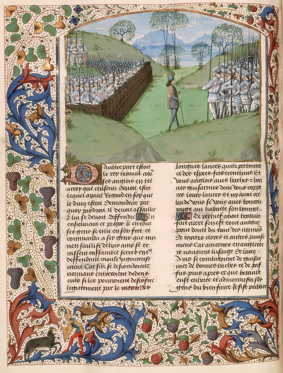 MS Royal 15 E.IV fol.231v Jean de Warvin, c.1470-80 (parşömen) tarafından 