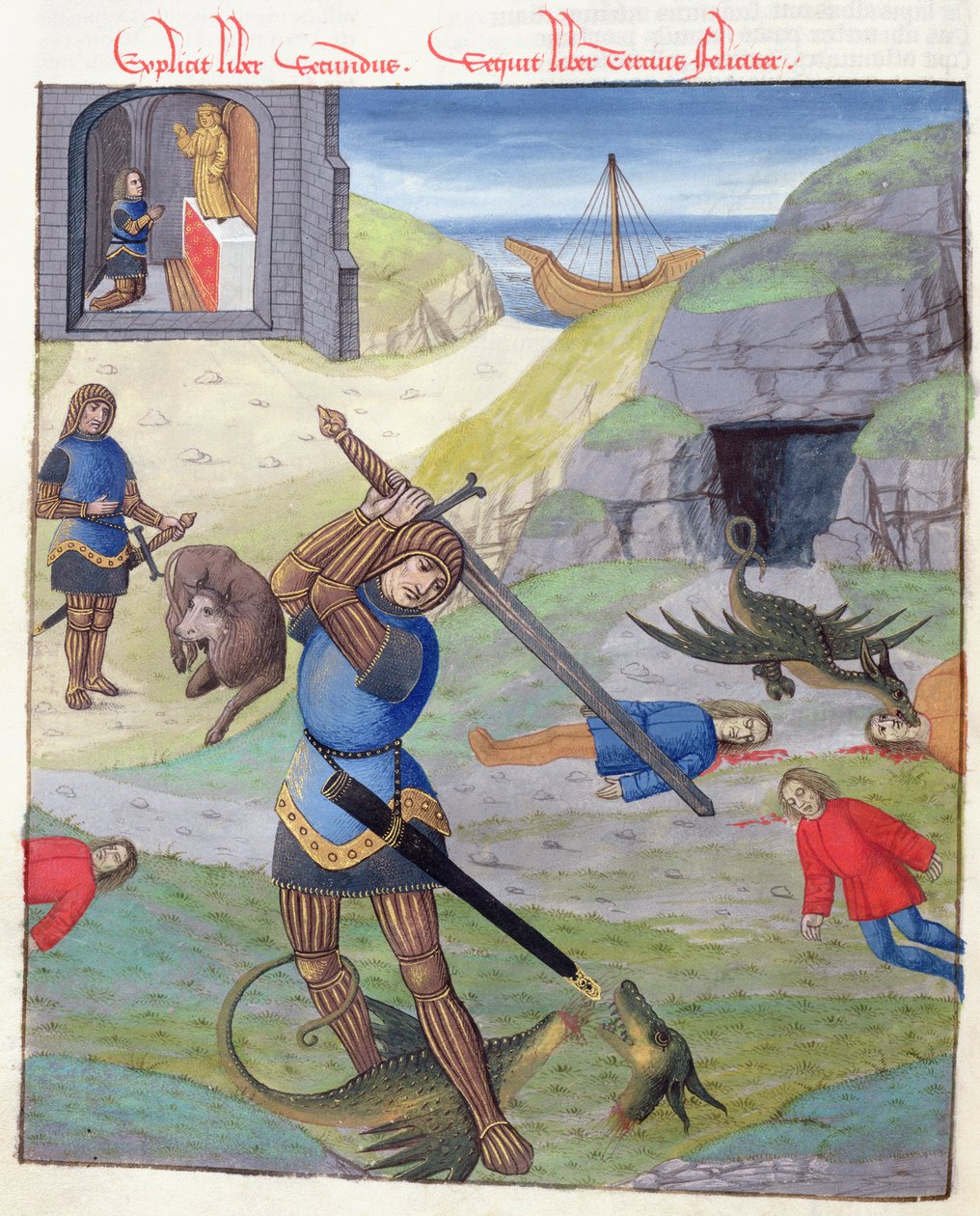 Ms 324 f.35 v. Cadmus, Metamorphoses 10, Ovid, 1497 by Netherlandish School
