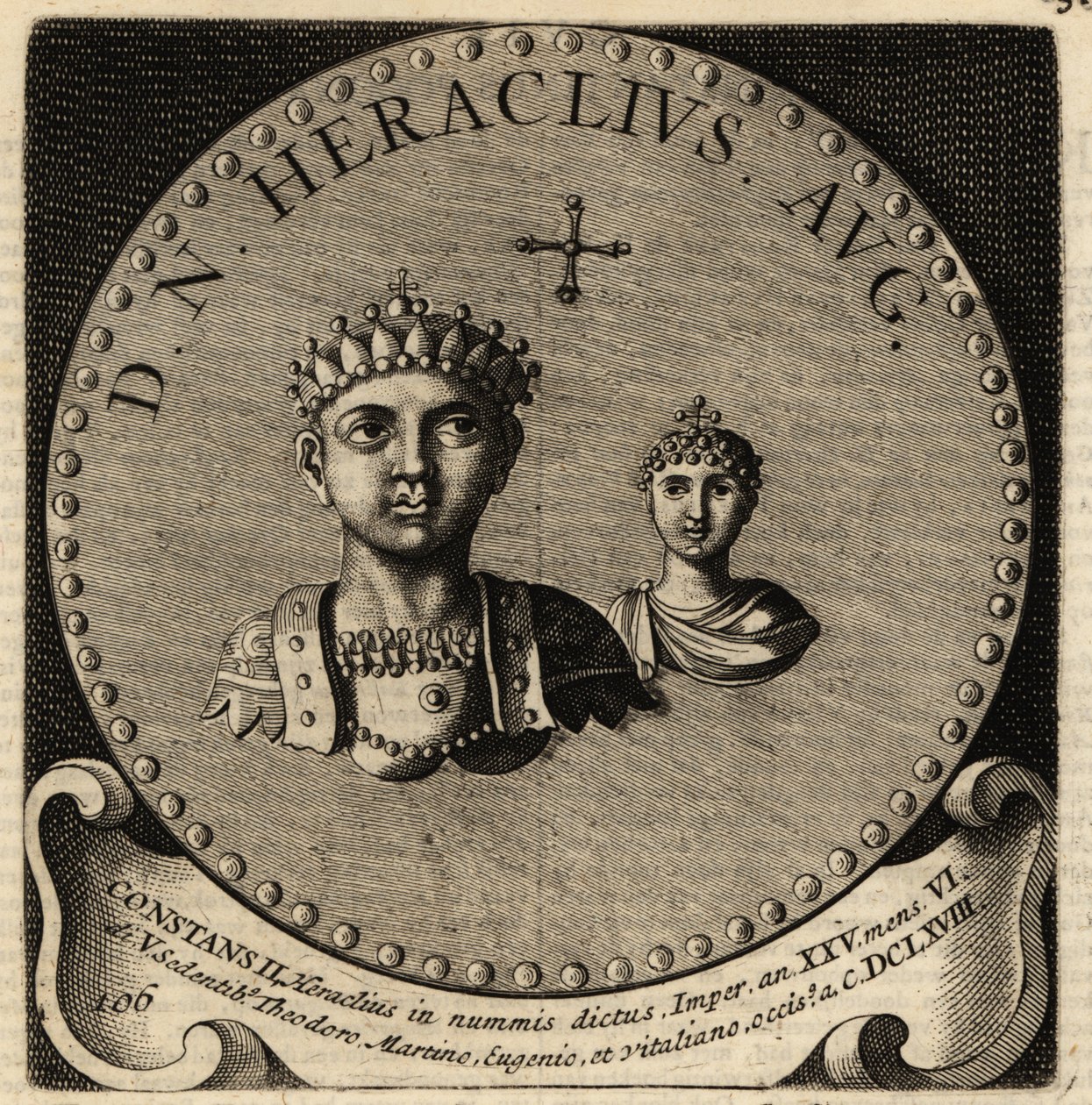 Bizans İmparatoru II. Konstans ve Fausta