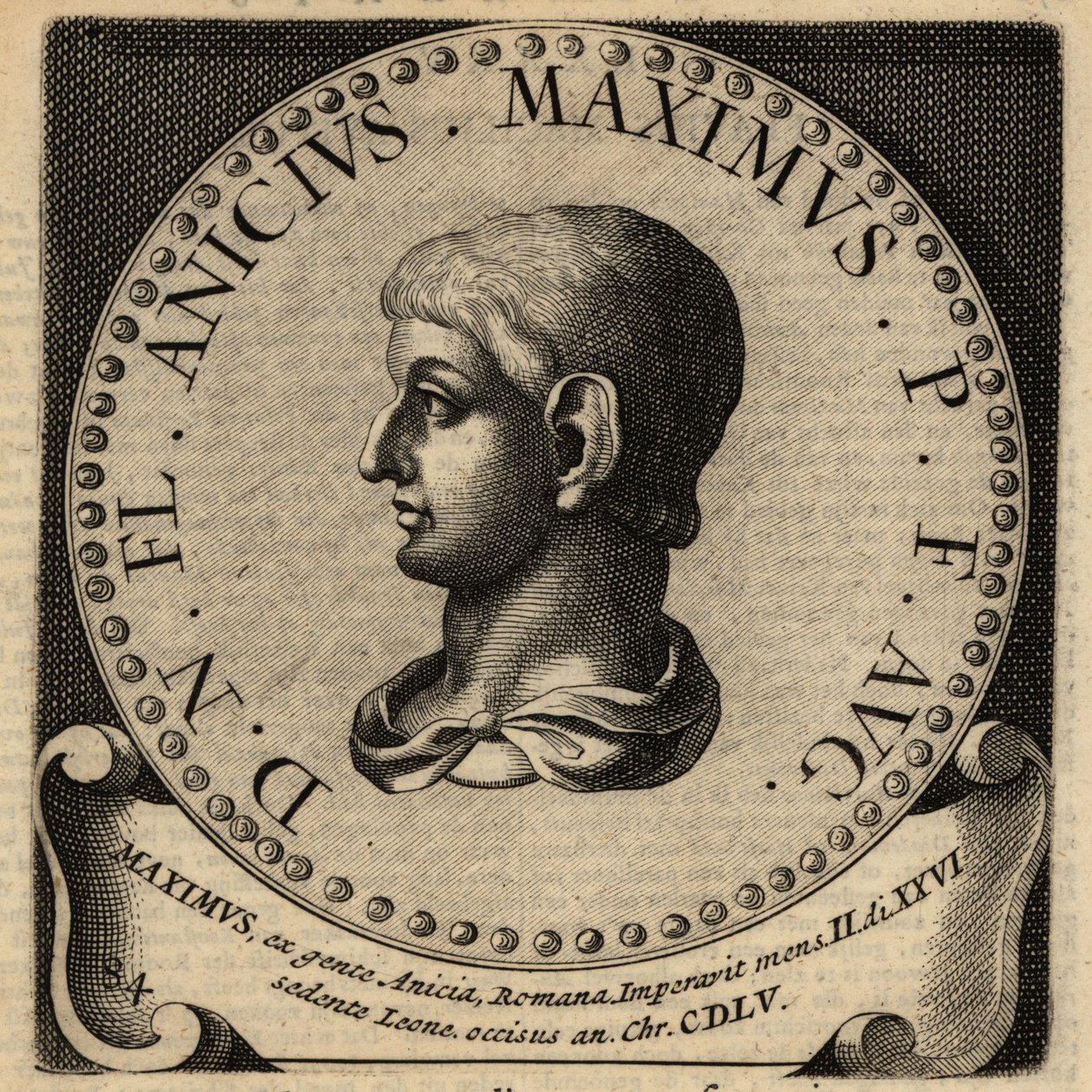 Roma İmparatoru Maximus'un portresi. by Netherlandish School