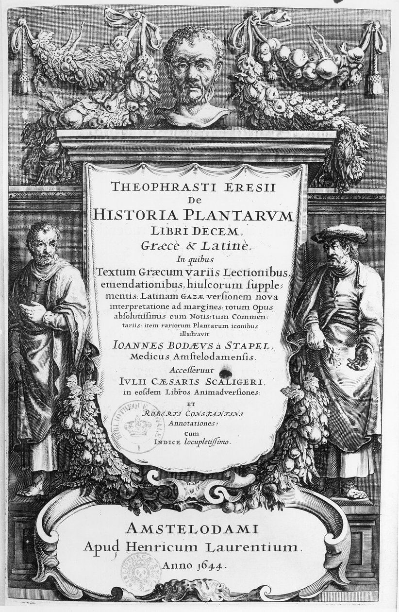 Theophrastus (c.372-c.287 BC) tarafından 1644