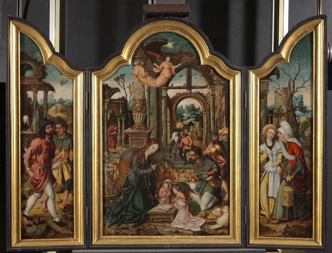 Üç Parçalı - Çobanların Hayranlığı, 1535 by Netherlandish School