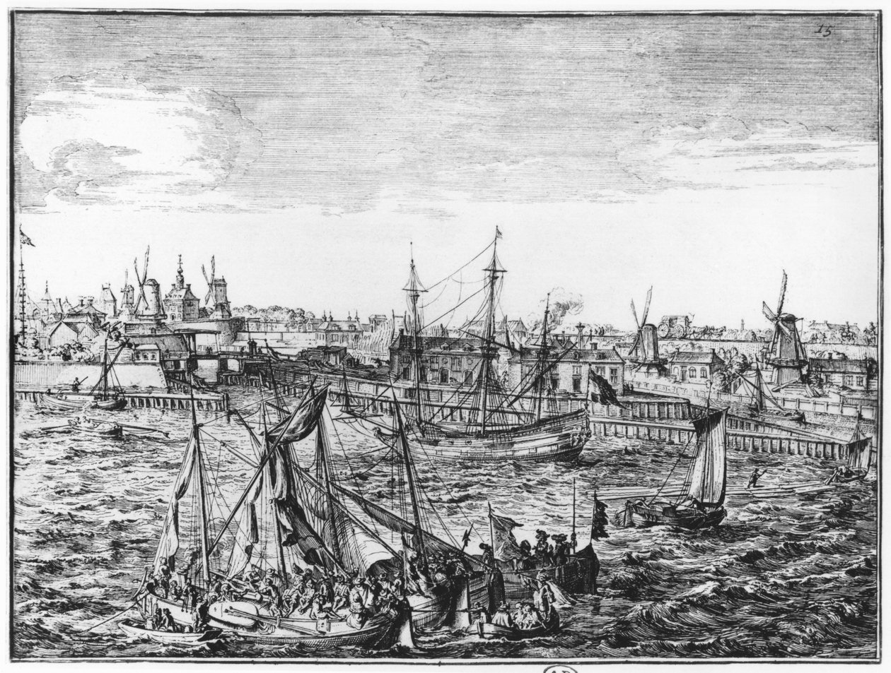 Rotterdam manzarası by Netherlandish School