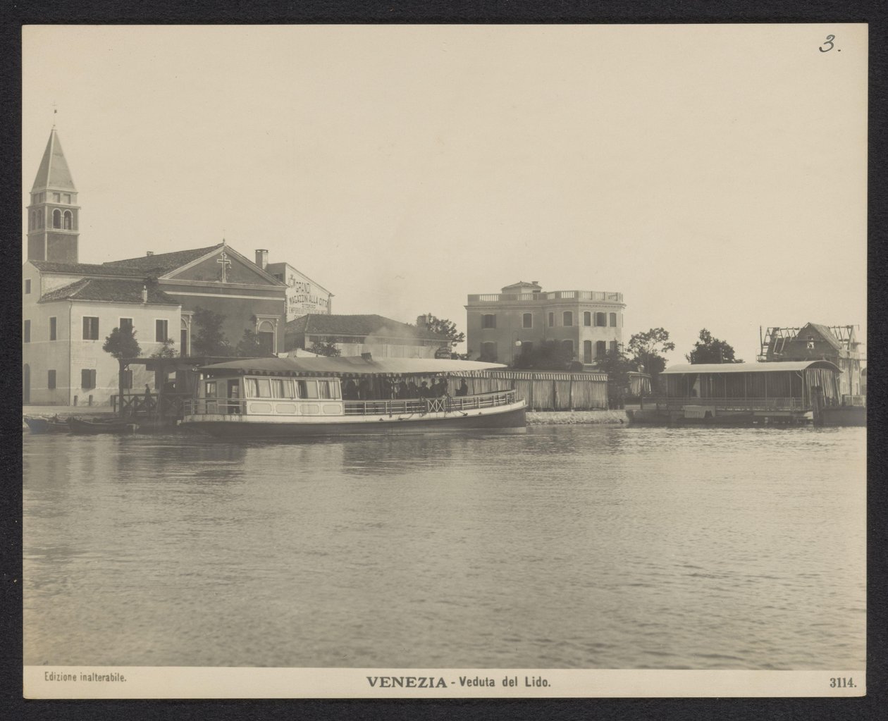 Lido limanının görünümü Venedik - Veduta del Lido (nesne üzerindeki başlık) by Neue Photographische Gesellschaft