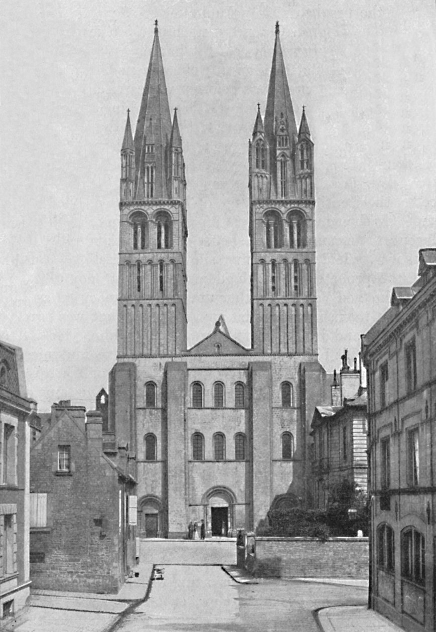 Aziz Stephen Abbaye Aux Hommes Kilisesi, Caen., 1902 by Neurdein