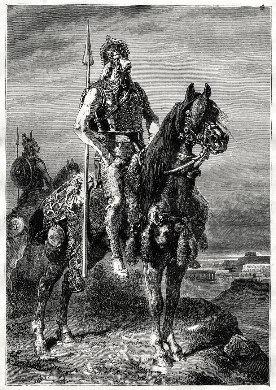 Galyalı atlı, 19. yüzyıl by Neuville