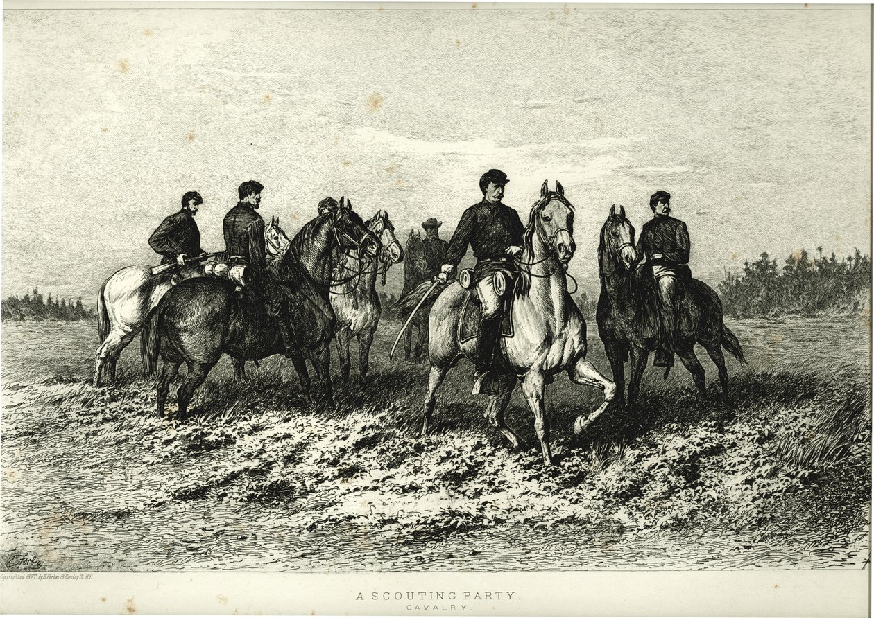 Bir İzcilik Partisi. Süvari by Edwin Austin Forbes