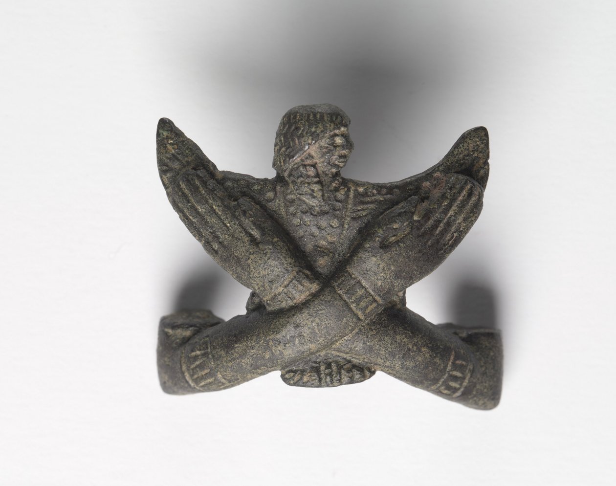 "Shawabty Bundle"dan bronz binek: Crossed Arms, 18. yüzyılın sonlarından 19. yüzyılın başlarına kadar, MÖ 1336-1256 dolayları by New Kingdom Egyptian
