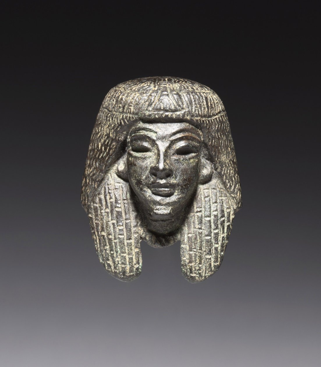 "Shawabty Bundle"dan bronz binek: Head, 18. yüzyılın sonlarından 19. yüzyılın başlarına kadar, MÖ 1336-1256 dolayları by New Kingdom Egyptian