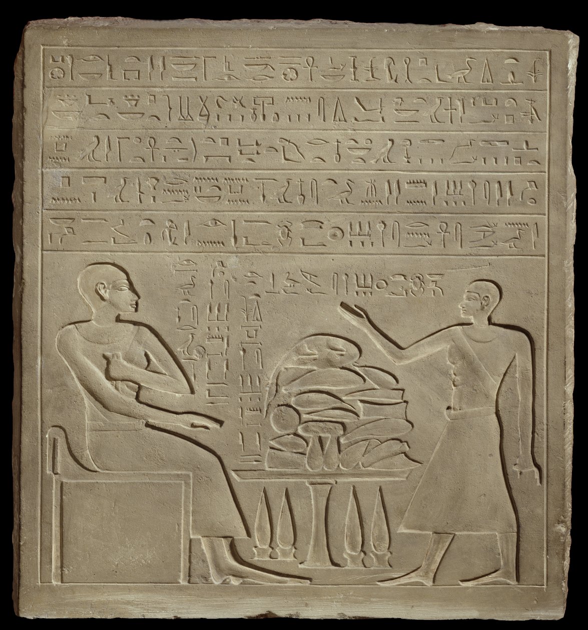 Imeny Stela (kireçtaşı) by New Kingdom Egyptian