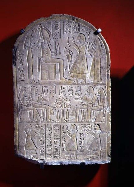 Iuny Stela (taş) by New Kingdom Egyptian