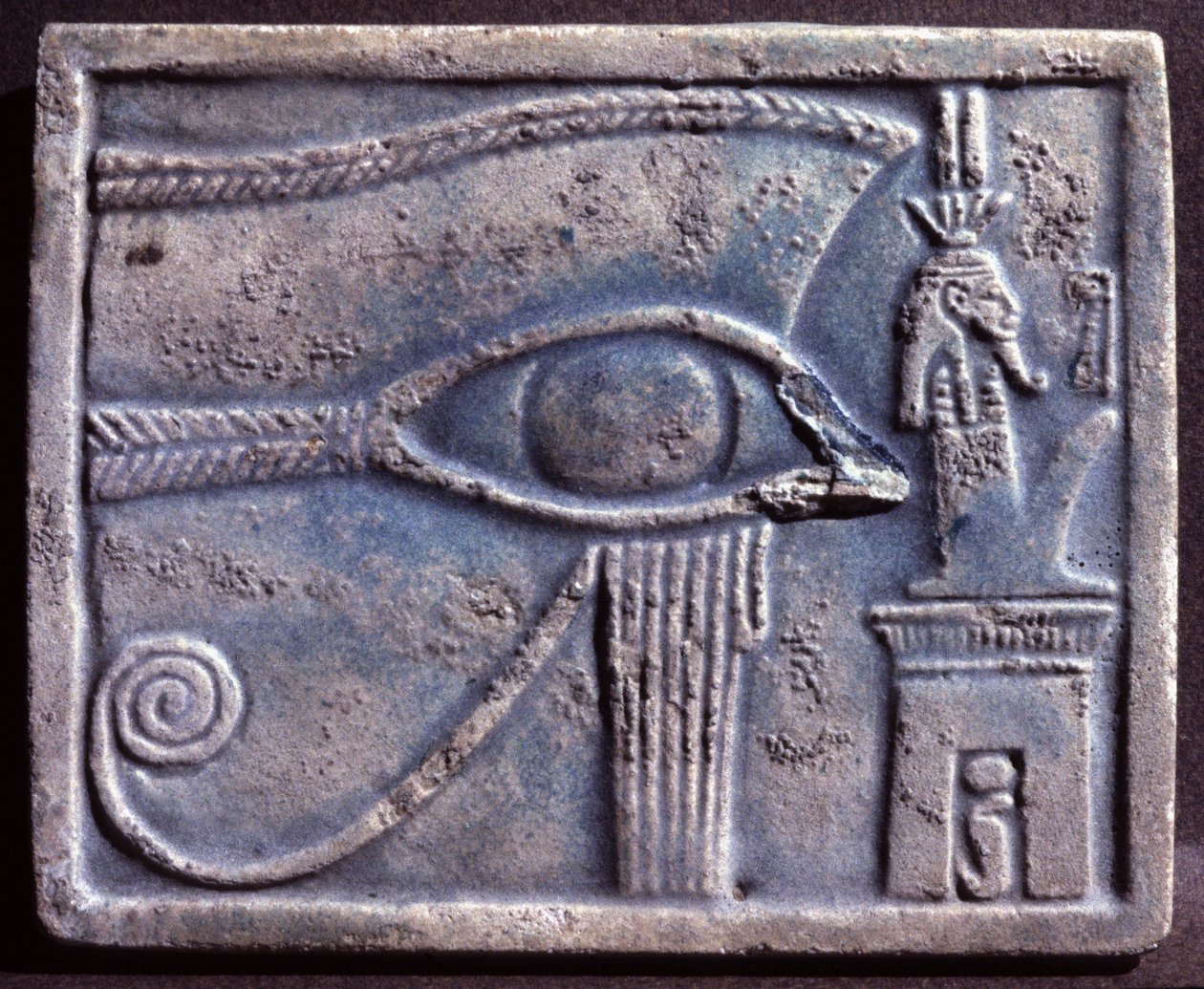 Udjat gözü, Yeni İmparatorluk (yaklaşık MÖ 1570-1085) (kabartma) by New Kingdom Egyptian