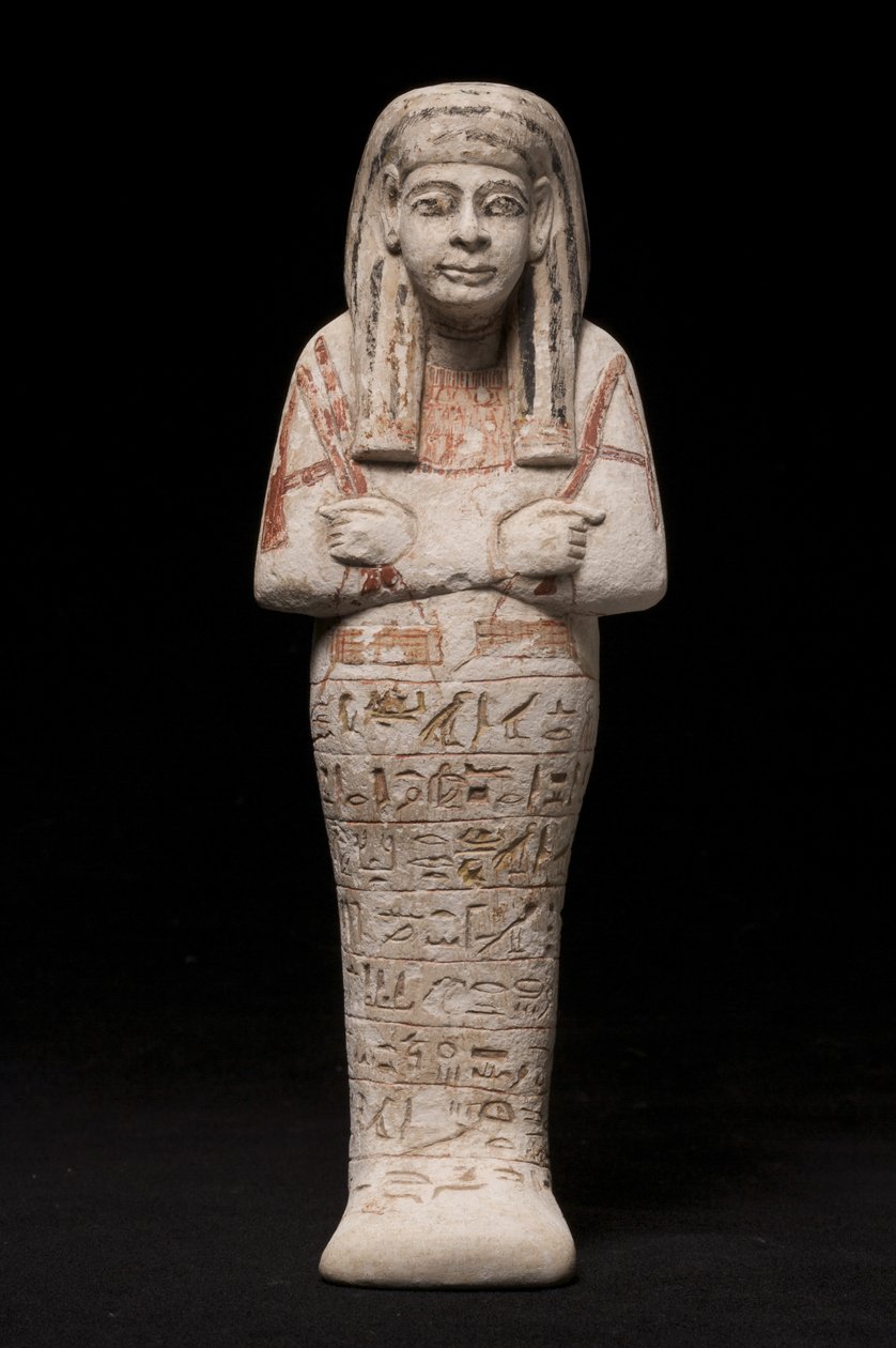 Wia adında bir kadın için Ushabti, Ramesside Dönemi (kireçtaşı) by New Kingdom Egyptian