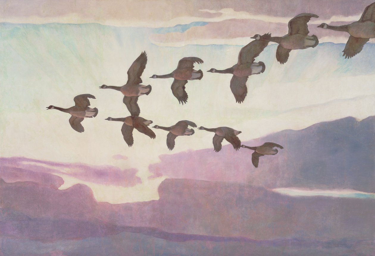 İlkbaharda Kanada Kazları, 1941 by Newell Convers Wyeth