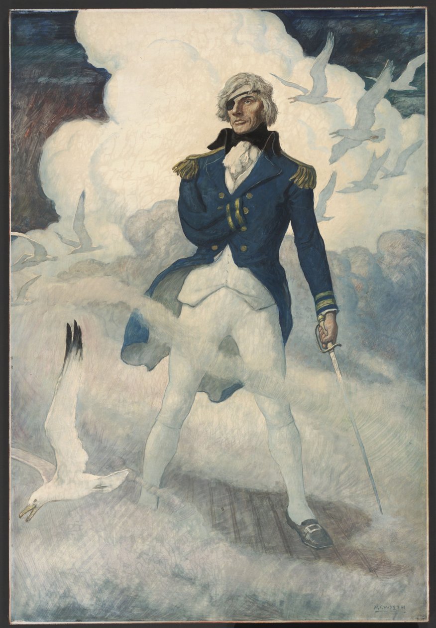 The Admirals Ghost, c.1939 (Rönesans panelinde yağlı boya) by Newell Convers Wyeth