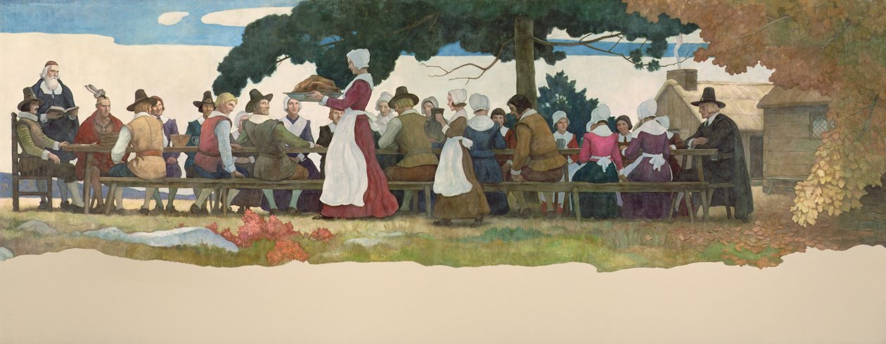 Şükran Günü, 1940 by Newell Convers Wyeth