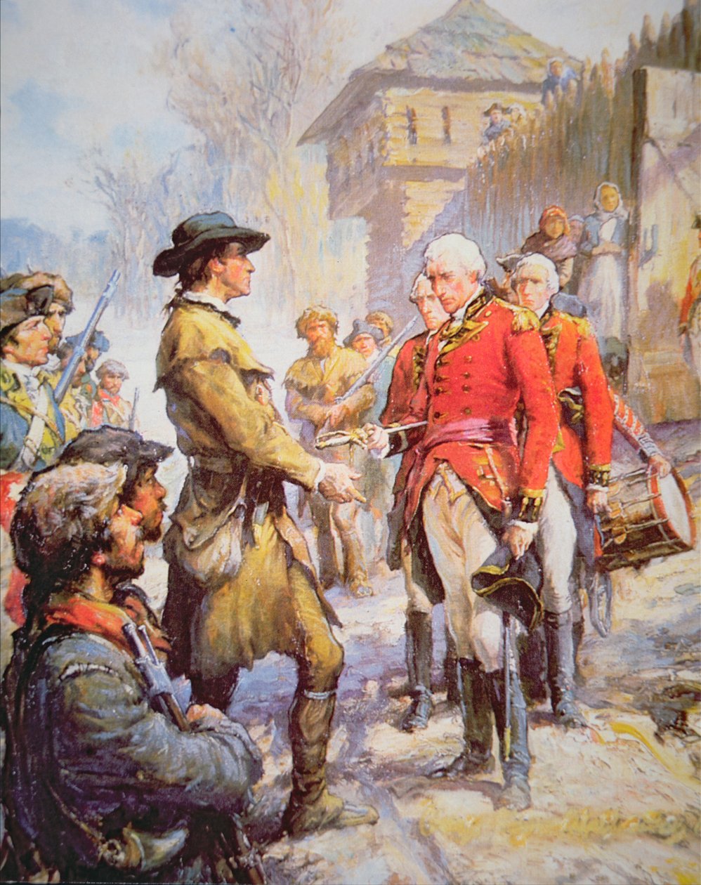 George Rogers Clark, İngiliz komutan Henry Hamilton