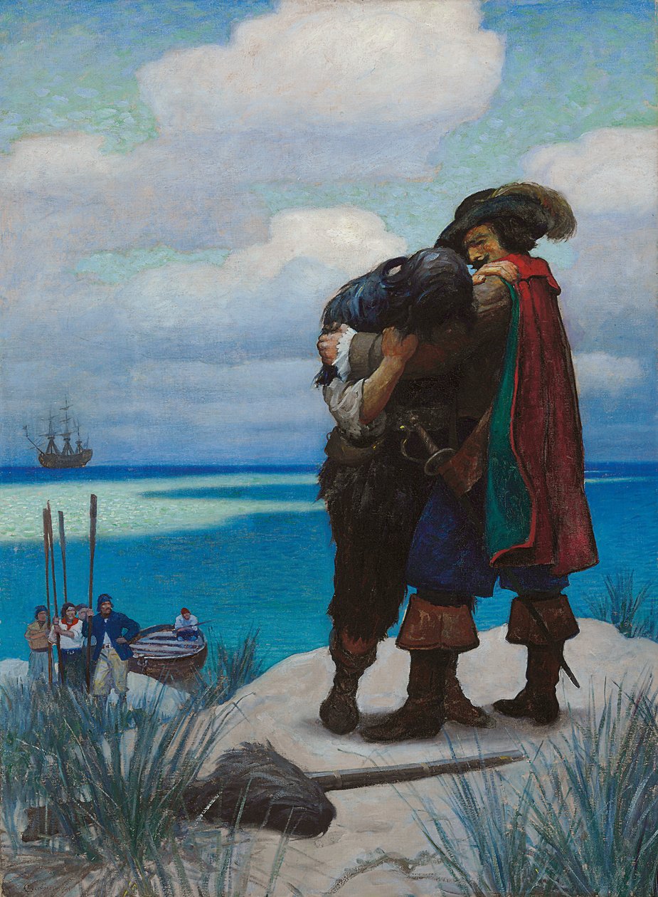 Başta Bir Süre Ona Tek Bir Söze Cevap Veremedim; Ama Beni Kucağına Aldığı İçin Yanında Tutuldum Yoksa Yere Düşerdim by Newell Convers Wyeth