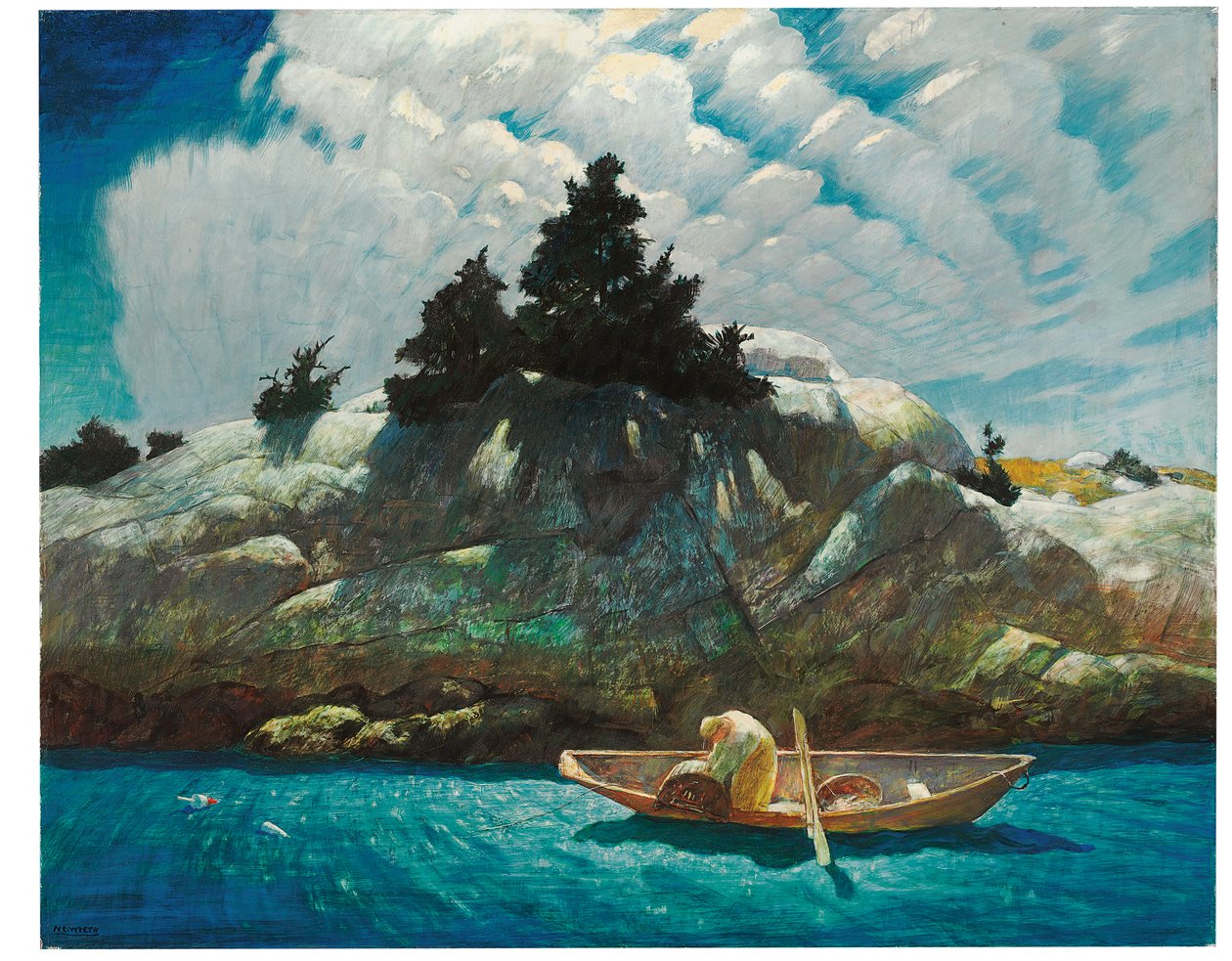 Siyah Ladin Çıkıntısı (Siyah Ladin Çıkıntısı Istakoz) by Newell Convers Wyeth
