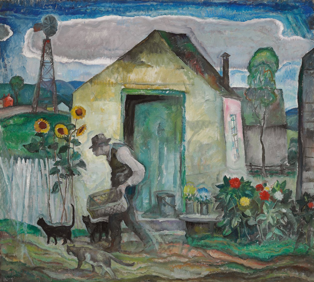 Eski Albert, c.1928 (tuval üzerine yağlı boya) by Newell Convers Wyeth