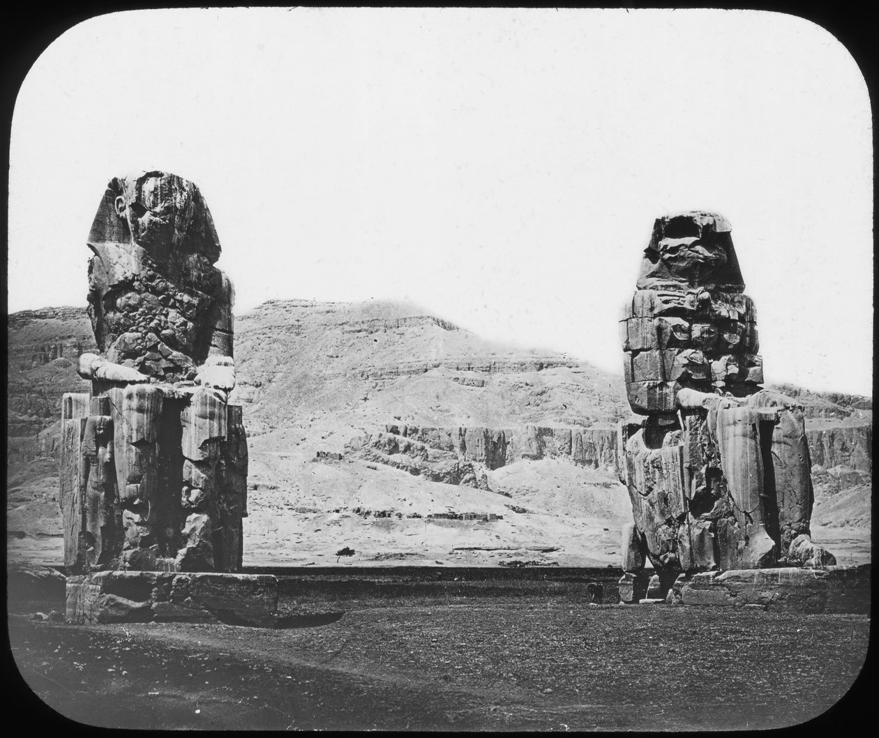 Memnon Heykeli, Luksor Thebes, Mısır, c1890 by Newton and Co