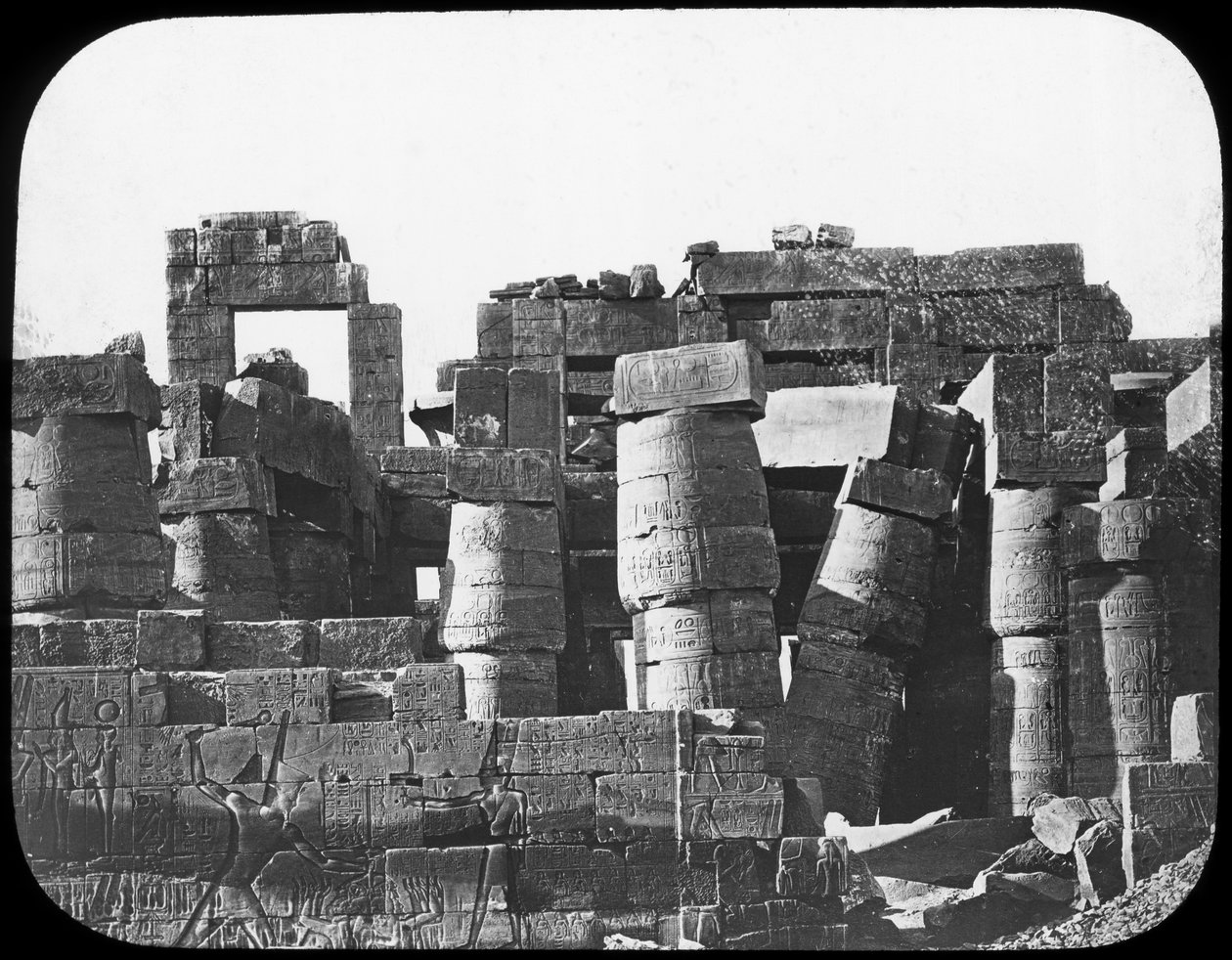 Büyük Tapınak, Karnak, Mısır, c1890 by Newton and Co