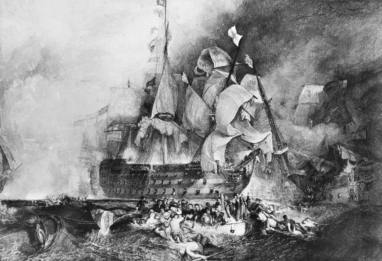 HMS Victory, İngiliz savaş gemisi, c1805 by Newton and Co