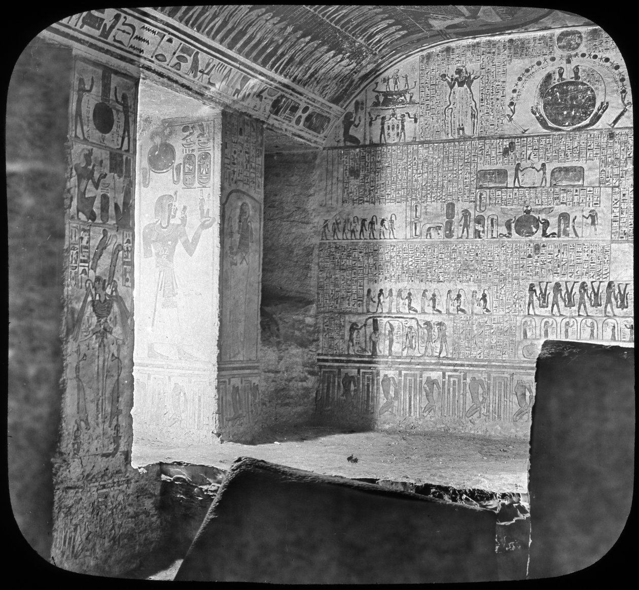 Lahit ve Ramses VI mezar odası, Krallar Vadisi, Mısır, c1890 by Newton and Co