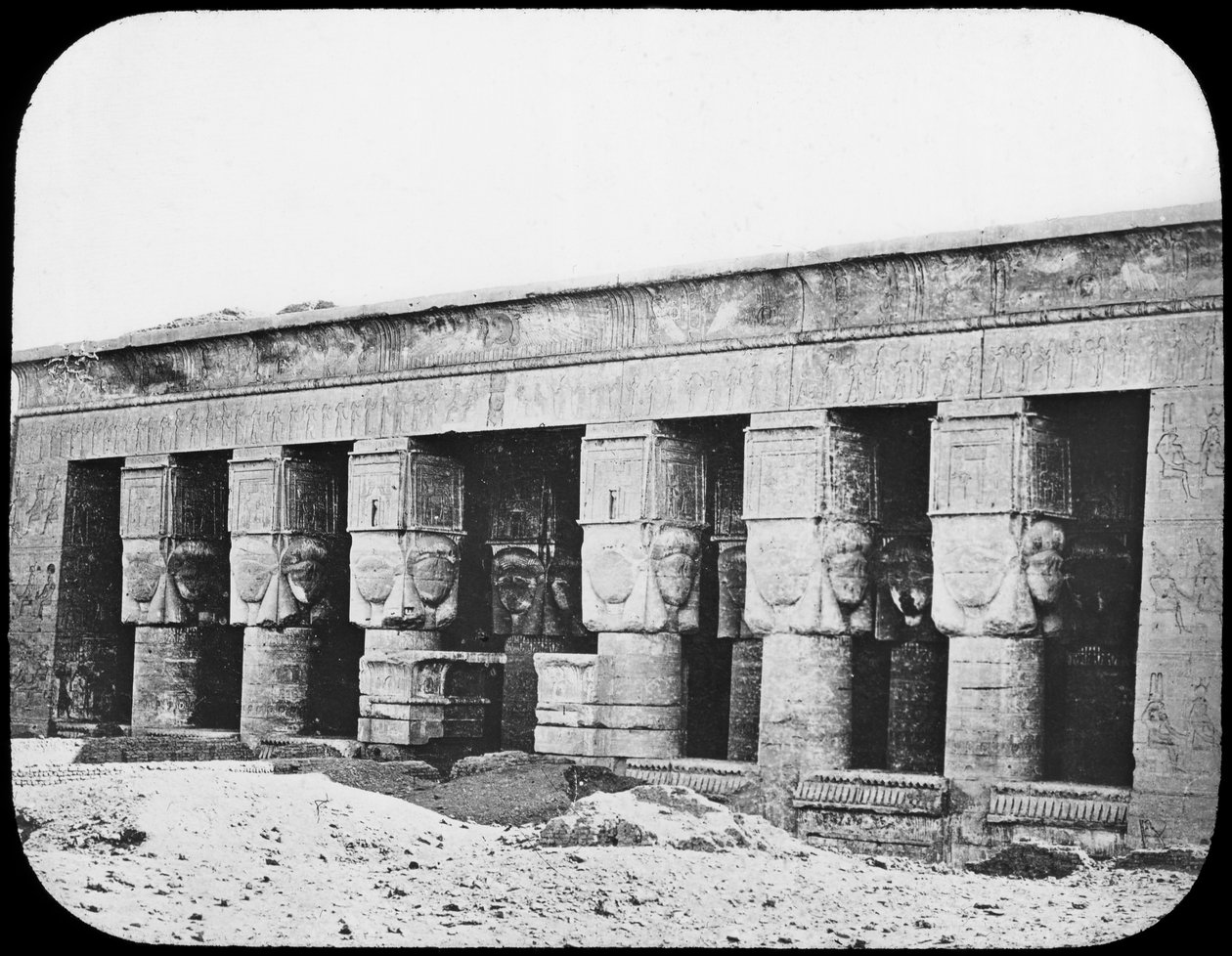 Hathor Tapınağı, Dendera, Mısır, c1890. by Newton and Co