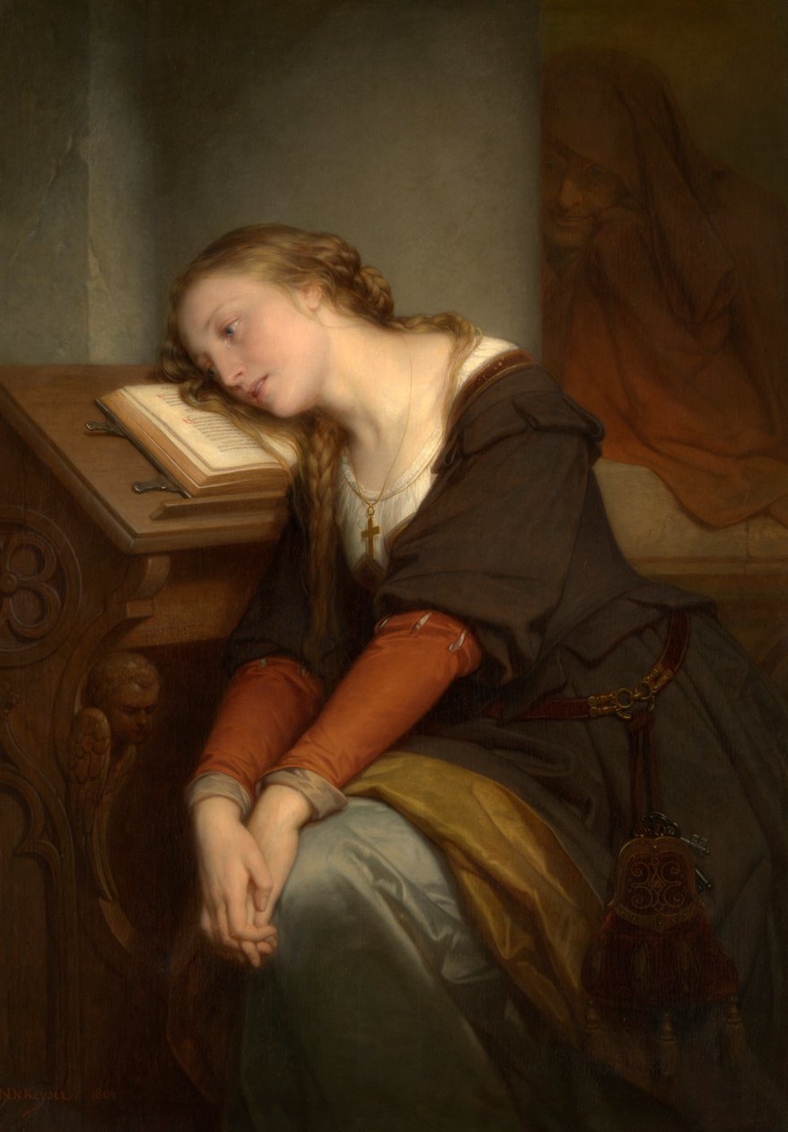Margaret kilisede (tuval üzerine yağlı boya) by Nicaise de Keyser